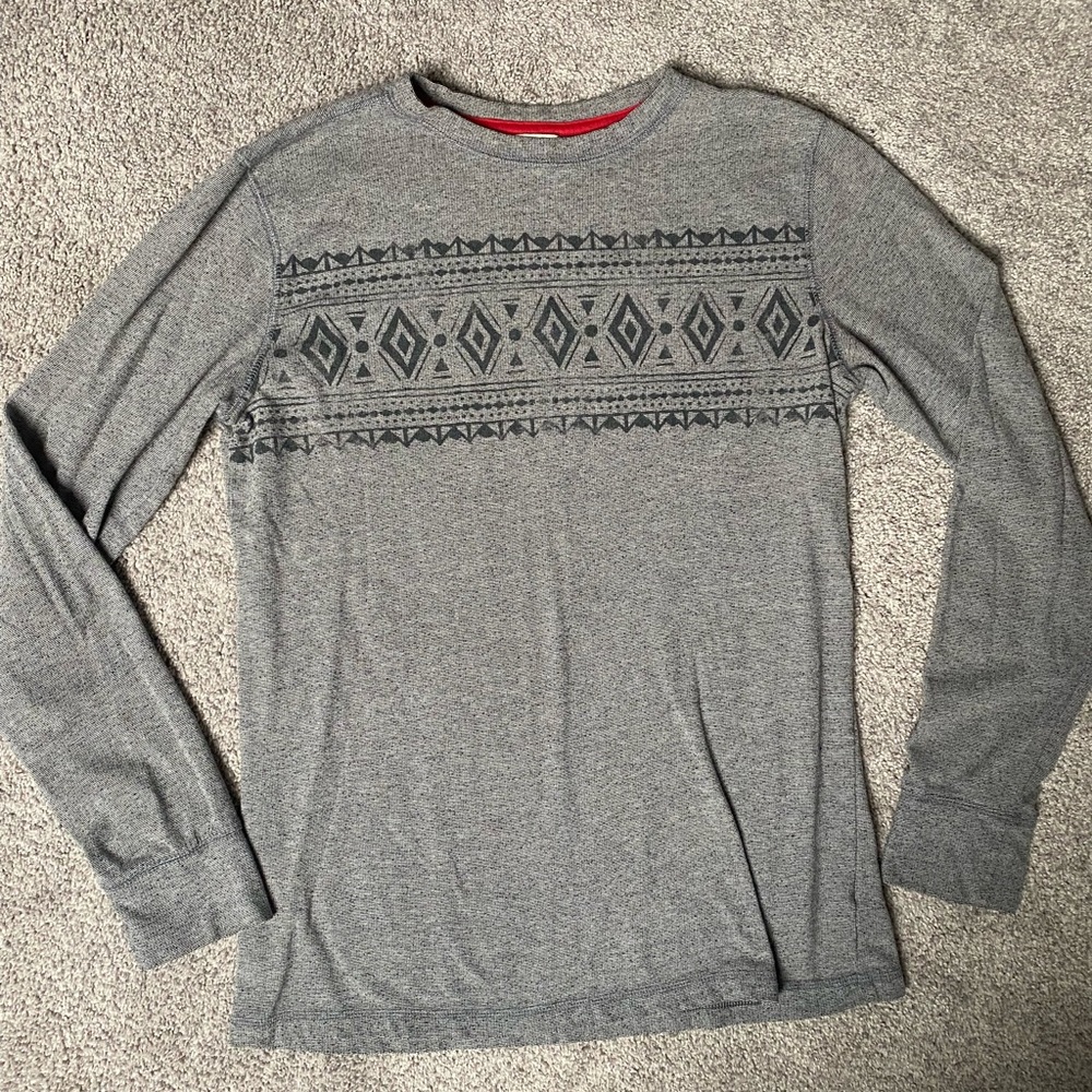 Cherokee gray long sleeve shirt boys Sz XL 16